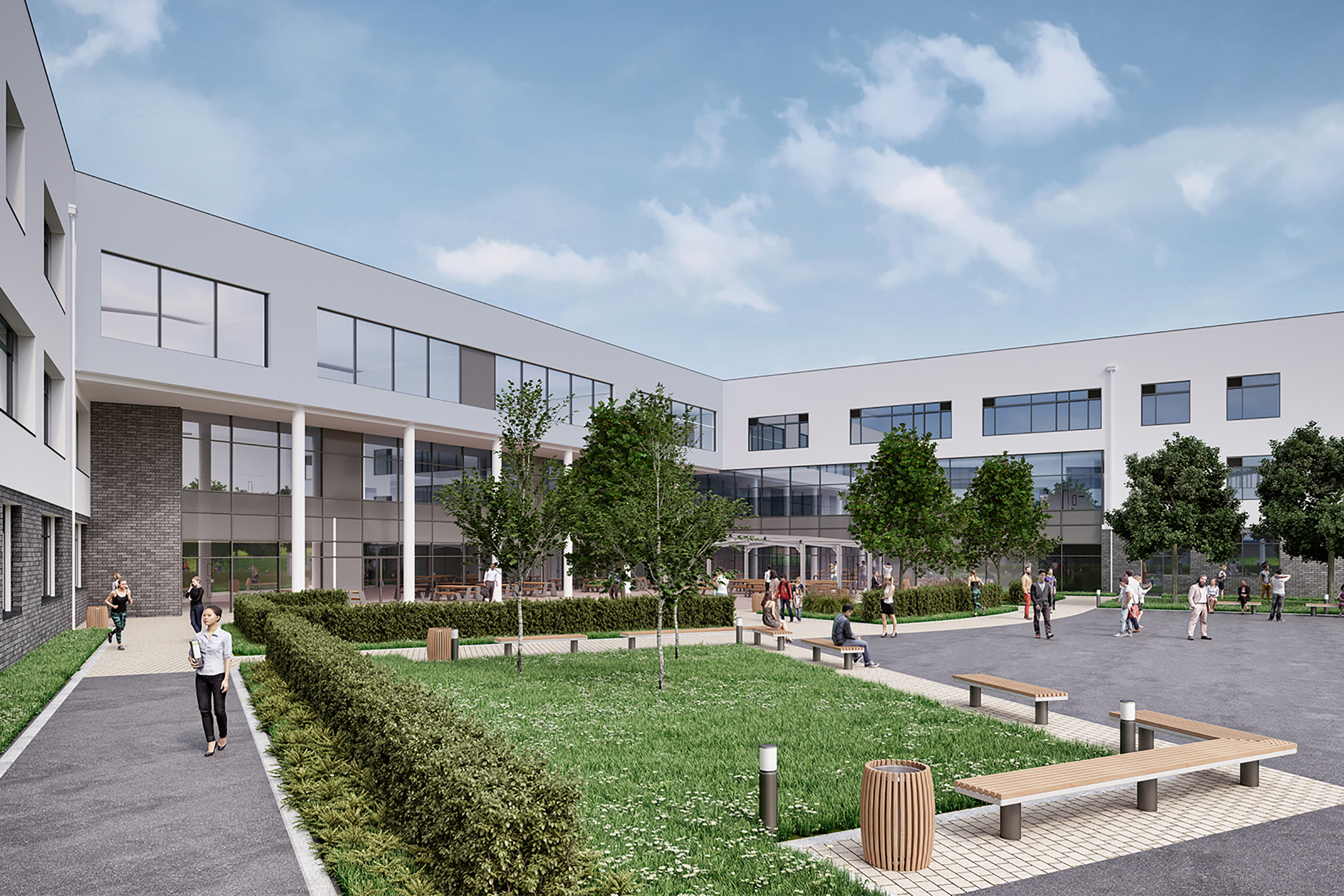  Work underway for Great Western Academy, designed by Sco...