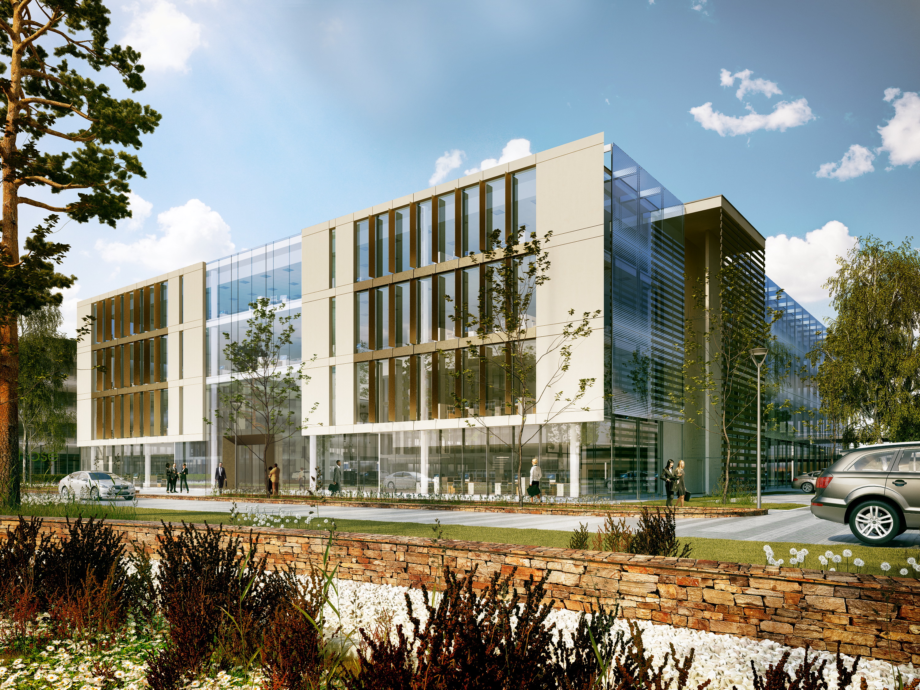 Discovery building and two commercial buildings at Longcr...