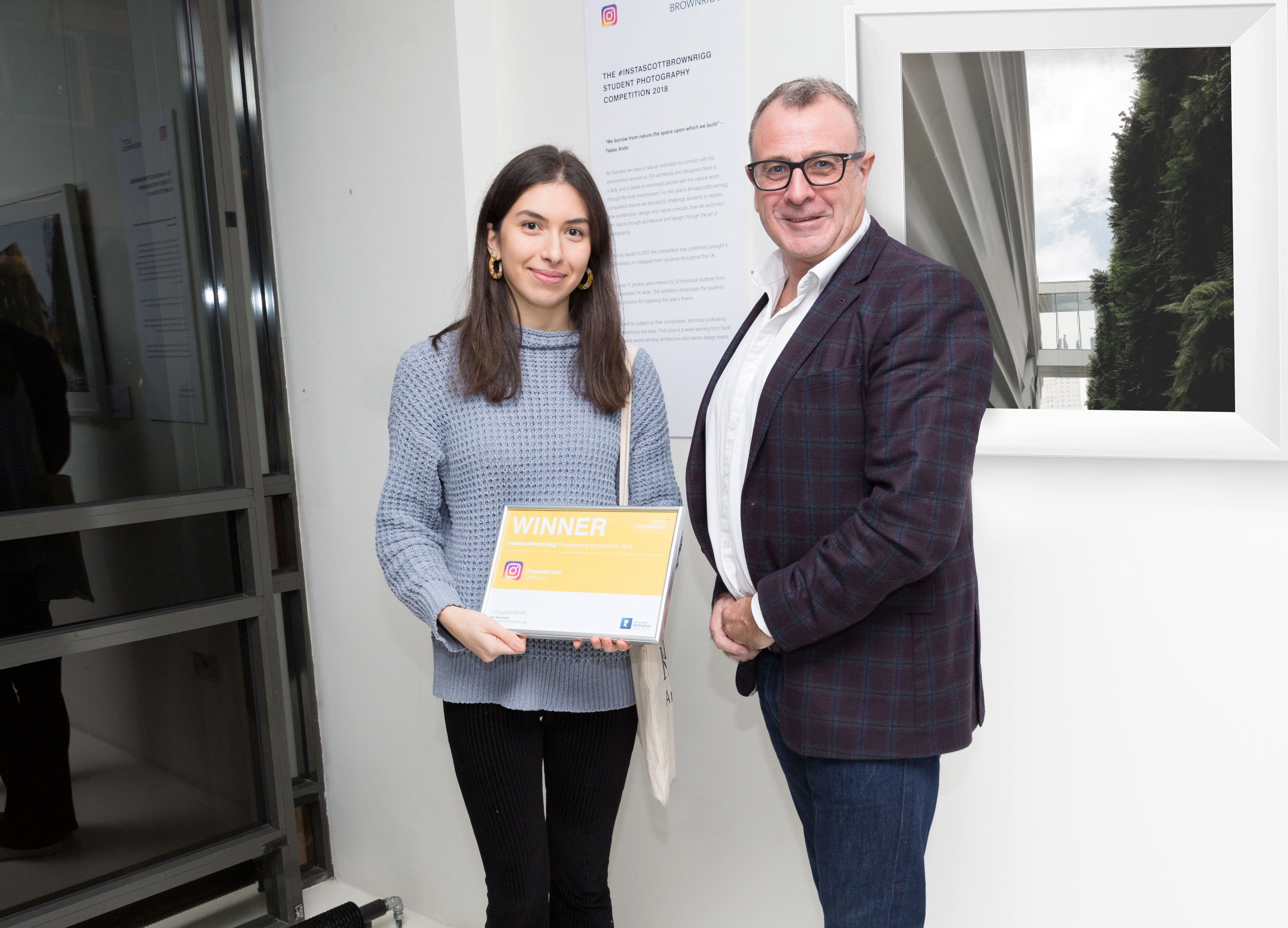 Winner of the student #instascottbrownrigg competition