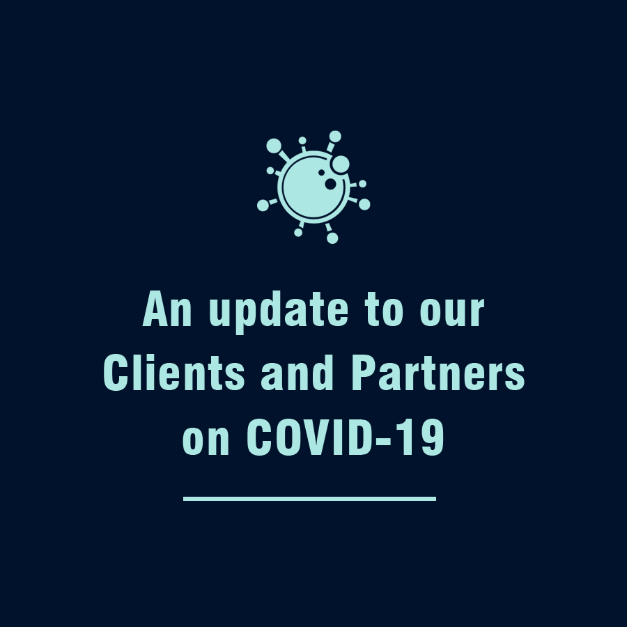 An update to our clients and partners on COVID-19