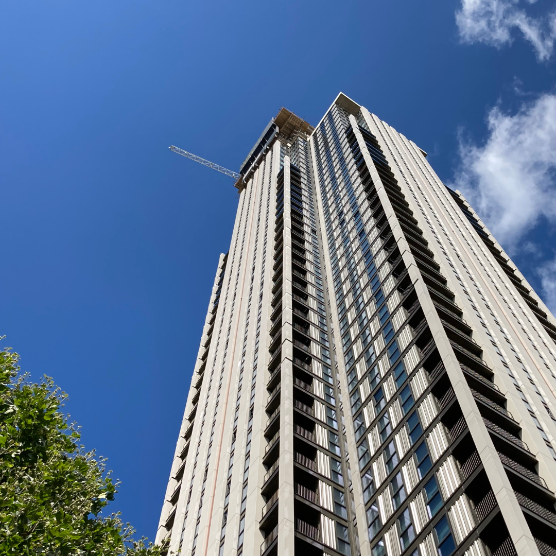 Construction underway at 225 Marsh Wall 